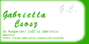 gabriella csosz business card